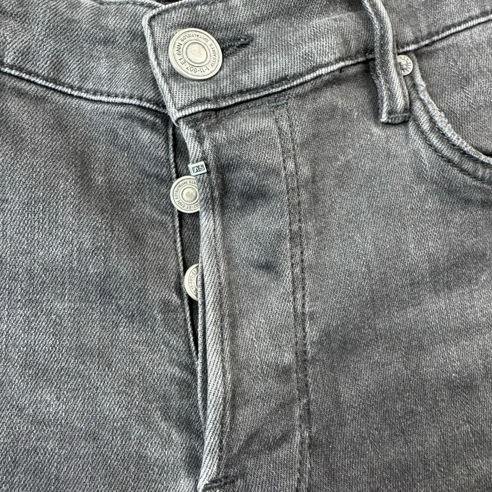 Allsaints VTG Black Wash Button Fly Rex 1 Mens Jeans Size 33x33
